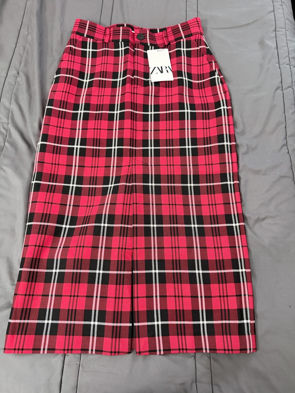 Red Plaid Women’s Skirt - Classic Tartan Style